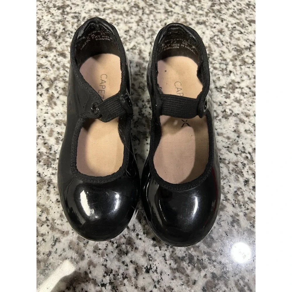 Capezio Tap Dance Shoes Girls Size 8M Black